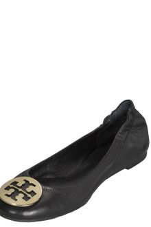 Tory Burch Reva Leather Ballet Flat - Lyst