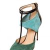 Aquazzura 110mm Suede Calfskin Sandals in Green (multi) - Lyst
