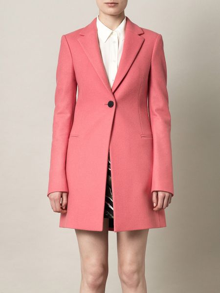 Balenciaga Le Monsieur Loden Wool Coat in Pink (loden) - Lyst