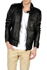 Diesel Lisardo Leather Jacket