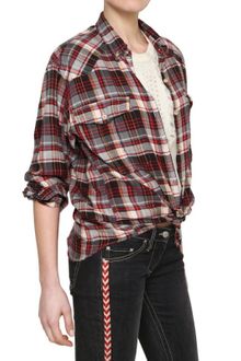 Etoile Isabel Marant Checked Cotton Flannel Shirt - Lyst