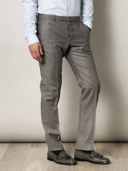 Gucci Flecked Slim Trousers in Gray for Men (white) - Lyst