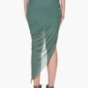 Helmut Lang Green Asymmetric Skirt in Blue (green) - Lyst