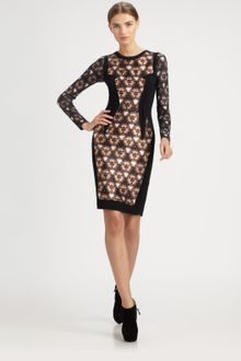 Prabal Gurung Printed Panel Dress - Lyst