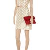 Red Valentino Metallic Circle Shift Dress in Gold - Lyst