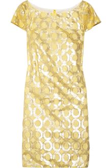 RED Valentino Metallic Circle Shift Dress - Lyst