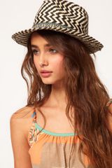 River Island Zig Zag Trilby Hat