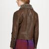 Acne Rita Leather and Shearling Jacket in Brown - Lyst