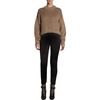 Balenciaga Ribbed Sweater in Brown (champagne) - Lyst
