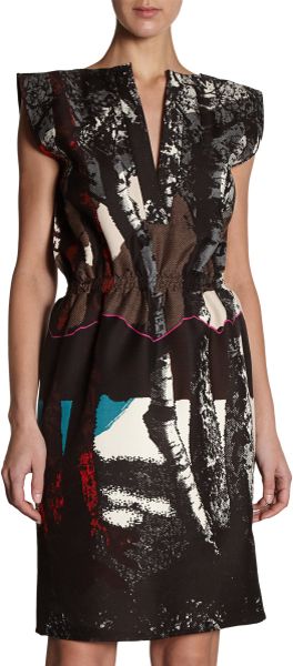 Balenciaga Executive Dress in Multicolor (silver) - Lyst