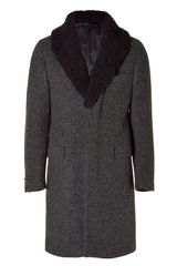 Ermanno Scervino Charcoal Melange Coat