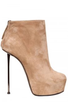 Gianmarco Lorenzi 140mm Chrome Heel Suede Boots - Lyst