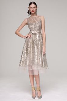 Oscar de la Renta Beaded Dress - Lyst