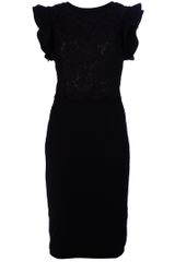 Valentino Structured Shoulder Dress