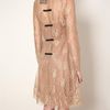Valentino Lace Tea Dress in Black (gold) - Lyst