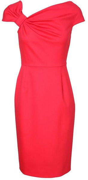 Valentino Fine Wool Bow Dress - Lyst