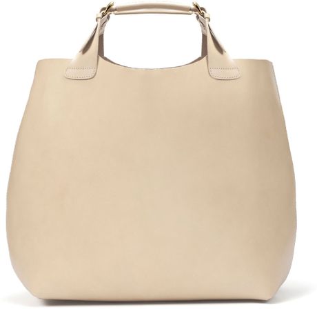 Zara Plaited Shopper in Beige (133) - Lyst