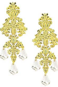 Ziba Bridal Pearl Filigree Drop Earrings - Lyst