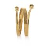 Alexander Mcqueen Spiral Twinskull Bracelet in Gold - Lyst