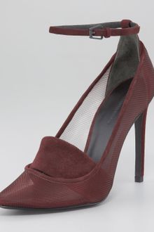 Alexander Wang Sabine Mesh Suede Pump - Lyst