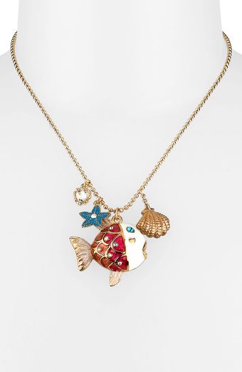 Betsey Johnson Sea Excursion Fish Pendant Necklace - Lyst