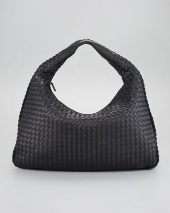 Bottega Veneta Large Veneta Hobo Black - Lyst