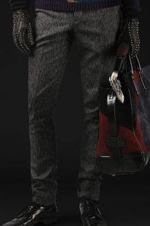 Burberry Prorsum Wool Tweed Skinny Fit Trousers - Lyst