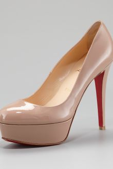 Christian Louboutin Bianca Patent Leather Platform Pump - Lyst