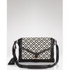 Diane Von Furstenberg Crossbody Drew Jacquard with Ipad Sleeve in Black (cream black) - Lyst