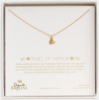 Dogeared Maid Of Honor Heart Pendant Necklace - Lyst