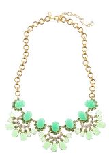 J.Crew Cabochon Fan Necklace
