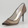 Jimmy Choo Begonia Dotted Tulle Pump in Black - Lyst