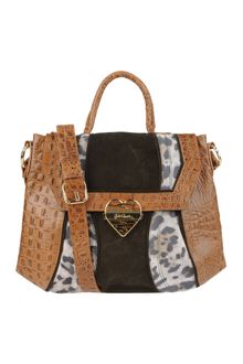 Just Cavalli Large Leather Bag - Lyst