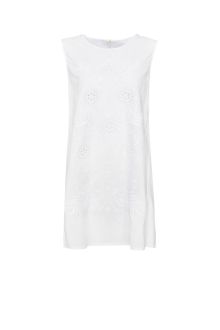 Mango Cotton Embroidered Dress - Lyst
