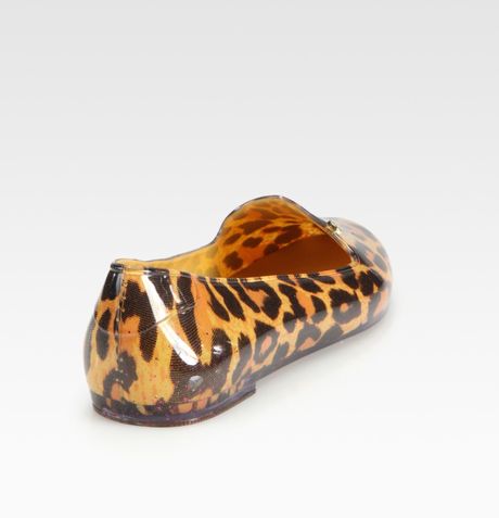 leopard print smoking flats