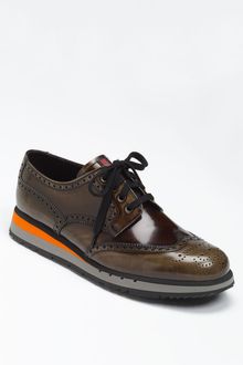 Prada Sport Sole Wingtip - Lyst