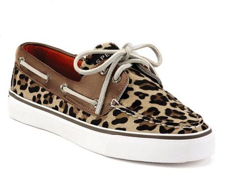 Sperry Top-sider Bahama Boat Shoes in Animal (leopard pony) - Lyst