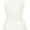 Topshop Basic Peplum Top in Beige (cream) - Lyst
