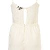 Topshop Strappy Lace Panel Teddy in Beige (cream) - Lyst