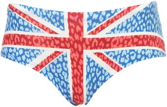 Topshop Animal Union Jack Cheeky Pants - Lyst