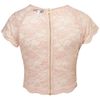 Topshop Pearl Lace Crop Top By Rare in Pink (peach) - Lyst
