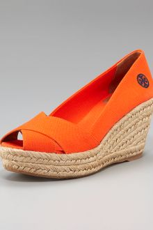 Tory Burch Crisscross Wedge Espadrille - Lyst