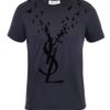 Yves Saint Laurent Flocked Dove Tshirt in Blue for Men (navy) - Lyst
