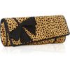 Christian Louboutin La Valliere Asymmetric Printed Calf Hair Clutch in Brown (black) - Lyst