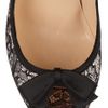 Christian Louboutin Milady 100 Chantilly Lace and Satin Peeptoe Pumps in Black - Lyst