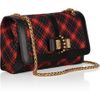Christian Louboutin Sweet Charity Small  Plaid Flannel Shoulder Bag in Black (multicolored) - Lyst