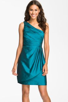Eliza J One Shoulder Taffeta Dress - Lyst