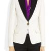 Emilio Pucci Virgin Wool and Silkblend Twill Blazer in Beige (cream) - Lyst