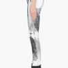 Helmut Lang White Grain Print Jeans in Black (white) - Lyst