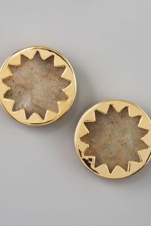 House Of Harlow Sunburst Button Earrings - Lyst